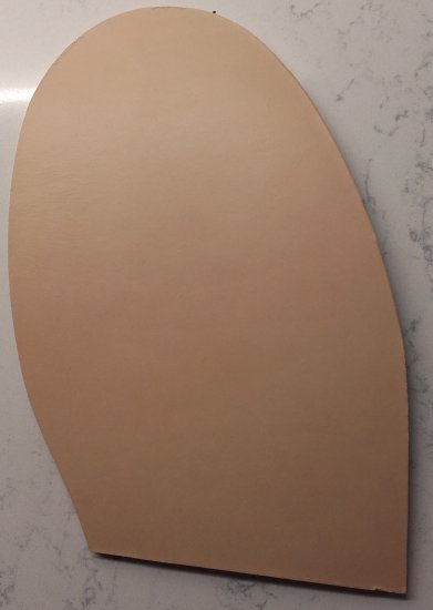 (image for) Leather Full Grained Equalised Half Sole 5.0mm 19.5 x 13.5cm